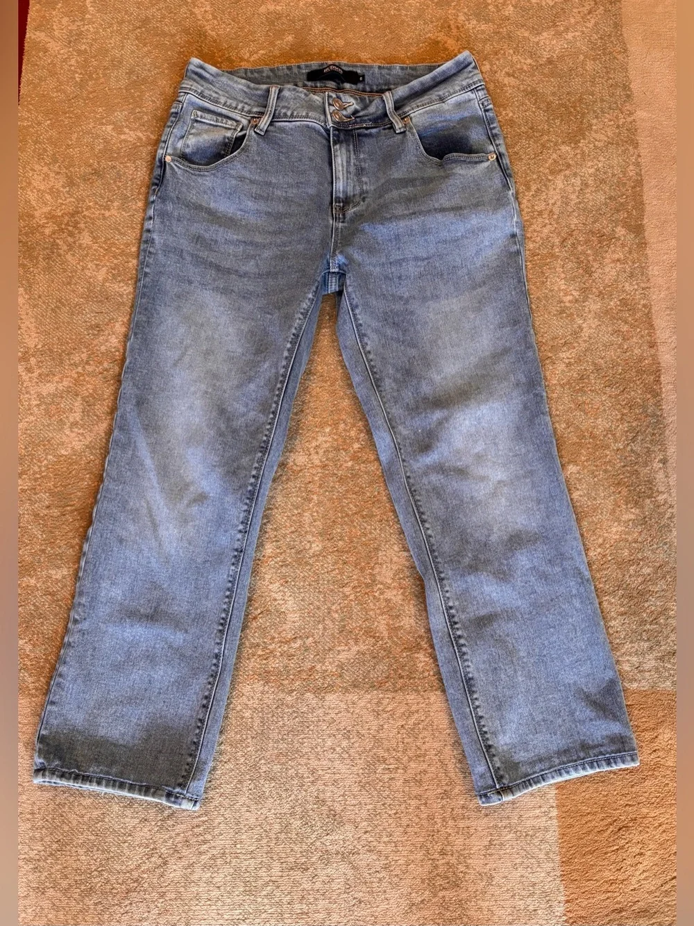 Hudson Jeans Women’s Size 6 Medium Wash Straight Leg Flap Pocket Stretch